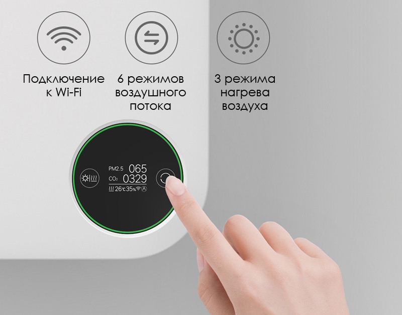 Воздухоочистители Xiaomi SmartMi Fresh Air System Wall Mounted: обзор-сравнение обычной модели и воздухоочистителя с подогревом