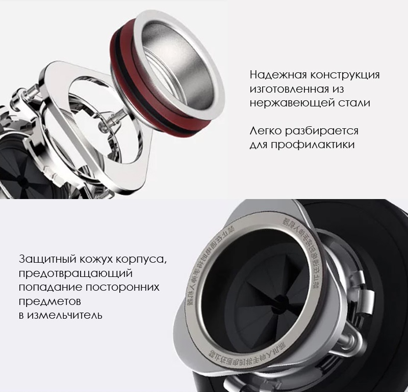 Обзор-сравнение умных измельчителей пищевых отходов Xiaomi Viomi Cloud Meter Kitchen Waste Processor (VXRD01) vs Xiaomi Viomi Cloud Mi Chef Removal Processor PowerBox Premium Edition (VXRD-02)