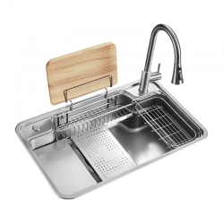 Многофункциональная кухонная мойка Xiaomi Mensarjor Multifunctional Embossed Nano-Shell With Pull-Out Spout Faucet (KS7848NH)