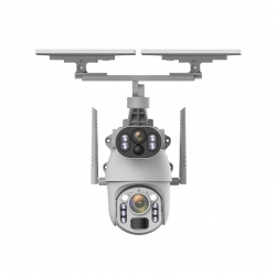 IP-камера на солнечных батареях YouSmart Dual Lens Solar Wireless PTZ Security Zoom Camera Wi-Fi White (Q5MAX Plus 2025)