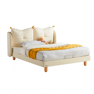 Детская кровать Xiaomi Linsy Eco-Leather Children's Bed 1.2 m Off-White (BC359-A) (без матраса)