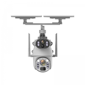 IP-камера на солнечных батареях YouSmart Dual Lens Solar Wireless PTZ Security Zoom Camera Wi-Fi White (Q5MAX Plus 2025)
