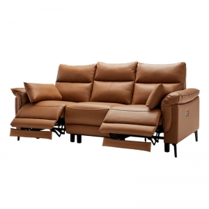 Диван-реклайнер на 3 места Xiaomi 8H Dual Electric Seat Italian Leather Sofa Orange (B9S)