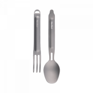 Походный набор столовых приборов Xiaomi NexTool Outdoor Titanium Fork Spoon Gray (NE20132)