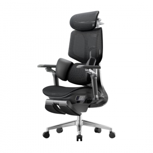 Офисное кресло с подставкой для ног Xiaomi HBADA Premium Smart Ergonomic Chair X7 Black (X701BVD) (версия с аккумулятором)